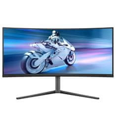 Philips Evnia 6000 34M2C6500 gaming monitor, ukrivljen, 86,4 cm (34"), UWQHD, QD-OLED, 1800R, 175Hz