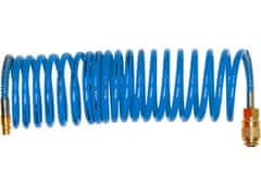 Extol Premium Zračna cev (8865131) air hose spiral PU with quick couplings 6mm/5m