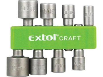Extol Craft Nasadna glava za vrtalnik (10213) socket head for drill, set of 8 pcs, 5-5.5-6-7-8-10-11-13mm, 1/4" hexagon, CrV