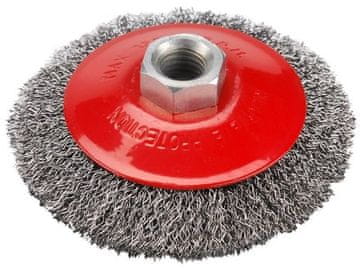 Extol Craft Rotacijska krtača (17006) cup, O 100mm, corrugated wire S 0.3mm, M14x2mm