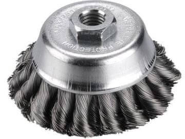 Extol Craft Rotacijska krtača (17009) cup braid, ?80mm, corrugated wire S 0.5mm double row, M14x2mm