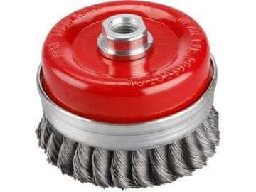 Extol Craft Rotacijska krtača (17010) cup braid, ?100mm, corrugated wire S 0.5mm, M14x2mm