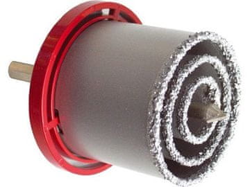 Extol Premium Svedri za luknje s karbidno konico (19600) set of 3 pcs, ?33-53-73mm, guide drill ?10x140mm, max. drilling depth 55mm, max. speed 1500