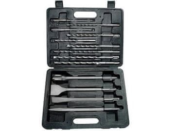 Extol Craft Vrtalniki in dleta SDS PLUS (23951) SDS PLUS drills and chisels, set of 13 pieces, chisels 250mm: flat 20 and 40mm, pointed, slotted