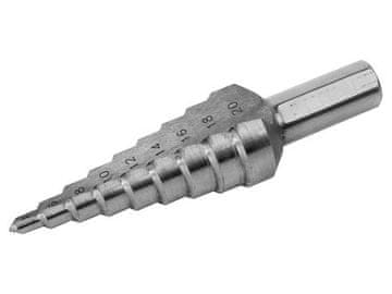 Extol Premium Stopničasti vrtalnik (8801166) ?6-39mm, 3mm increments, 12 holes, ?10mm shank, length 101mm, HSS