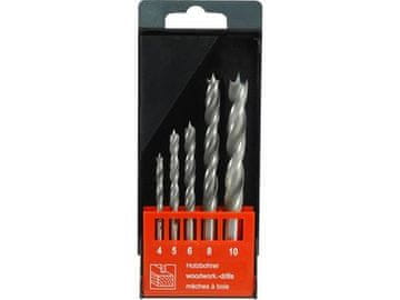 Extol Premium Svedri za les (8801220) set of 5 pcs, O 4-5-6-8-10mm, CrV