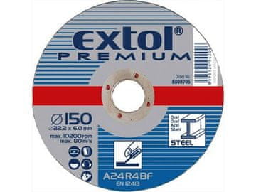 Extol Premium Brusilno kolo za jeklo (8808702) 125x6,0x22,2mm