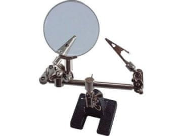 Extol Craft Držalo "Tretja roka" s povečevalnim steklom (9140) "third hand" holder with magnifying glass, magnifying glass diameter 60mm
