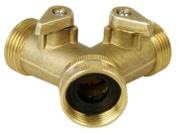 Extol Premium Odcep z ventilom (8876042) branch with valve, 3/4", BRASS