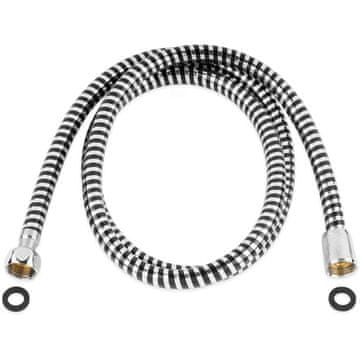 Viking Tuš cev (630228) shower hose, black/silver PVC, 150cm, PVC