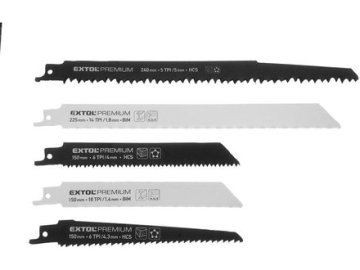 Extol Premium Žagini listi za sabljaste žage (8806000) sabre saw blades - mix of blades, set of 5, HCS, BIM