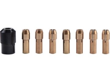 Extol Craft Vpenjalne klešče za brusilnik (404191) collets, set of 8, ?1-1.6-2-2.3-3-2x3.2mm, head M8x0.75