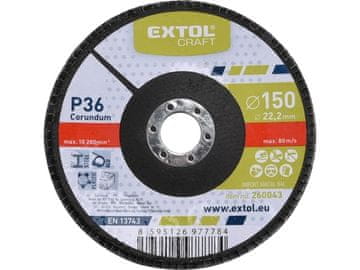Extol Craft Lamelni disk (260043) inclined corundum, P36, 150mm