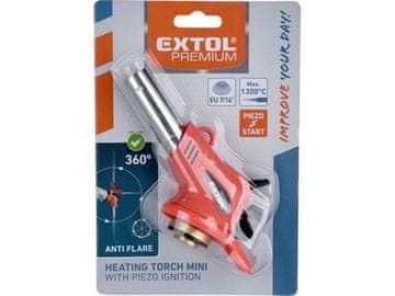 Extol Premium Gorilnik (8848107) MINI burner with piezo igniter and gas preheater for cartridges with EU thread 7/16