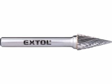 Extol Industrial Rezalnik (8703794) carbide milling cutter, conical pyramid, dia. 10x20mm/shank 6mm, medium cut (double-cut)