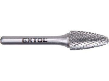 Extol Industrial Rezalnik (8703755) carbide cutter, round arch, dia. 12x25mm/shank 6mm, medium cut (double-cut)