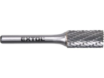 Extol Industrial Rezalnik (8703715) carbide milling cutter, cylindrical with end teeth, dia. 12x25mm/shank 6mm, medium cut (double-cut)
