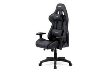 Autronic Pisarniški stol Office rocking chair, mech., black leatherette, plastic cross (KA-F03 BK)