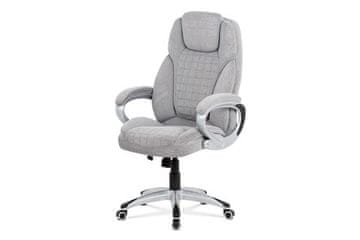 Autronic Pisarniški stol Office chair, gray fabric, silver plastic base, rocking mechanism (KA-G196 SIL2)