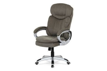 Autronic Pisarniški stol Office chair, rocking mech., grey fabric, plastic cross (KA-G198 GREY2)