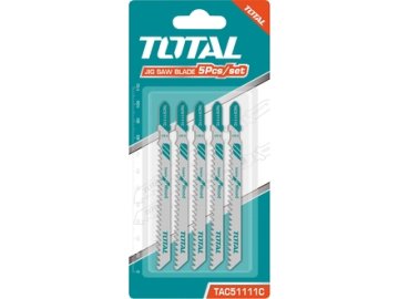 Total Listi vbodne žage TAC51111C Jigsaw blades, wood, 5pcs, cutting surface length 75mm, HCS