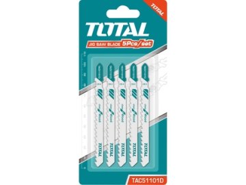 Total Listi vbodne žage TAC51101D Jigsaw blades, wood, 5pcs, cutting surface length 75mm, HCS