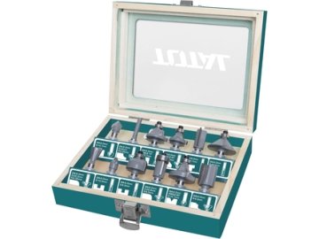 Total Rezalniki oblik TACSR1121 wood shape cutters, set of 12 pieces