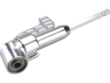 Extol Premium Kotni nastavek/držalo za sveder 919407 angled drill bit holder, 1/4"x140mm (105°) with magnet