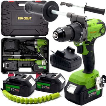 Procraft Akumulatorski vrtalnik/izvijač PA18BL