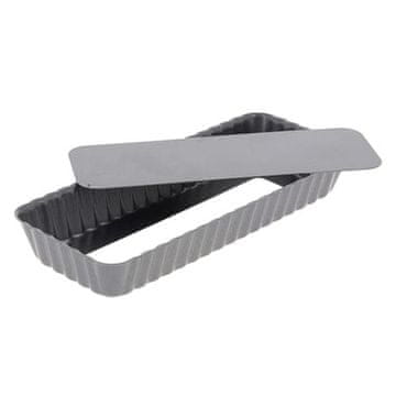 de Buyer Pekač Buyer 4708.20, rectangular cake pan, removable bottom, non-stick surface, 20 x 8 cm