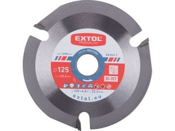 Extol Premium Rezalni/rezkalni disk 8803284 with SK wafers, O125x4.0x22.2mm, 3T