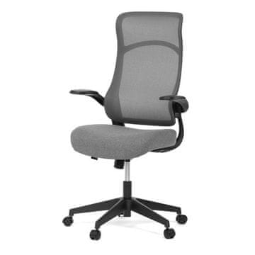 Autronic Pisarniški stol Office chair, rocking mech., black MESH, plastic Cross (KA-A182 BK)