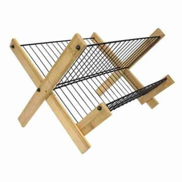 Ostatní Odcejalnik za posodo HT-24501444 zložljiva kovinska žica / bambus