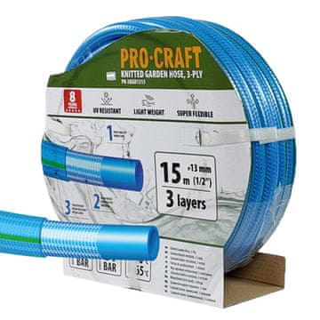 Procraft Vrtna cev PR-3KGH1315 3 layers, 1/2 15m
