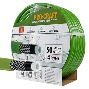 Procraft Vrtna cev PR-4GH1350 4 layers, 1/2 50 m