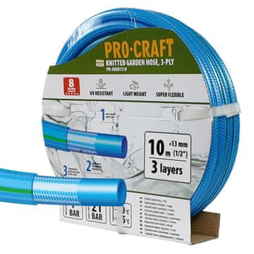 Procraft Vrtna cev PR-3KGH1310 3 layers, 1/2" 10m
