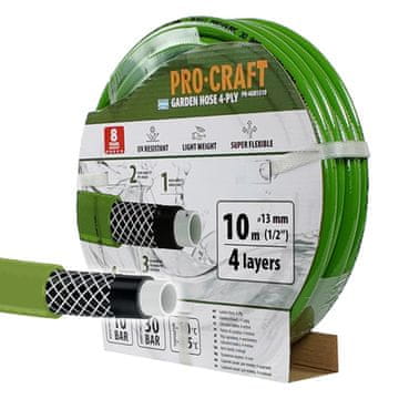 Procraft Vrtna cev PR-4GH1310 4 Ply, 1/2" 10 m