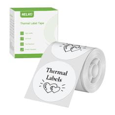 MojPlanet Nelko termalna etiketa za tiskalnik etiket PM220 (bela, 50*50 mm)
