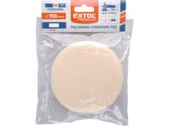 Extol Premium Polirni disk pena, T20, Bela, průměr150x30mm, ježevi trakovi průměr125mm