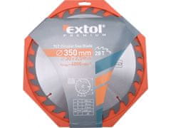 Extol Premium Žagin list z rezili SK, O 350x3,3x30mm, 28T