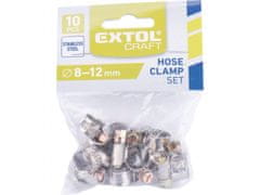 Extol Craft Objemke za cevi NERJAVEČE JEKLO, embalaža 10ks, 8-12mm