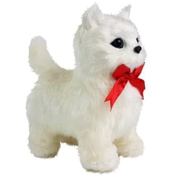 Lean-toys Interaktivna bela mačka – premikanje in mijavkanje