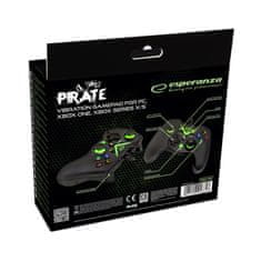 Esperanza Kontroler Esperanza EGG114K za igre PC/XBOX ONE/XBOX SERIJE X/S, USB 2.0, Črn, ergonomski dizajn, 12 gumbov