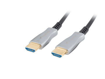 Lanberg LANBERG HDMI kabel M/M V2.0, dolžina 10m, optični AOC, črn, 4K, ARC, zlato prevlečeni kontakti, Plug and Play