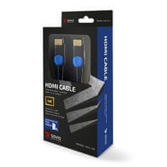 SAVIO Savio GCL-05 HDMI kabel 3 m, Tip A, črn in moder, 600 MHz, 4K, zlati kontakti, Plug and Play, HDMI 2.0
