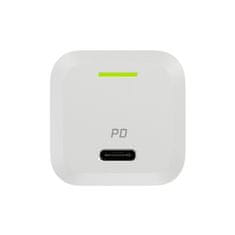Green Cell Polnilnik USB Green Cell PowerGaN 33 W PD 3.0 QC 3.0, 1x USB-C, bel, univerzalni, hitro polnjenje