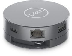 DELL DELL 6-v-1 USB-C večportni adapter - DA305, 90 W, s podporo za 4K, za Windows, Mac in Linux, srebrna barva
