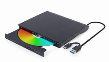 GEM Gembird DVD-USB-031 Zunanji USB DVD-RW pogon, črn