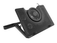Genesis GENESIS Oxid 550 hladen pad za prenosnike 43.9 cm (17.3") z regulacijo višine, rdečo osvetlitvijo in 5 ventilatorji