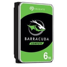 Seagate Seagate Barracuda 6TB HDD 3.5" Serial ATA III, 5400 RPM, idealen za strežnike in delovne postaje, 256 MB casha